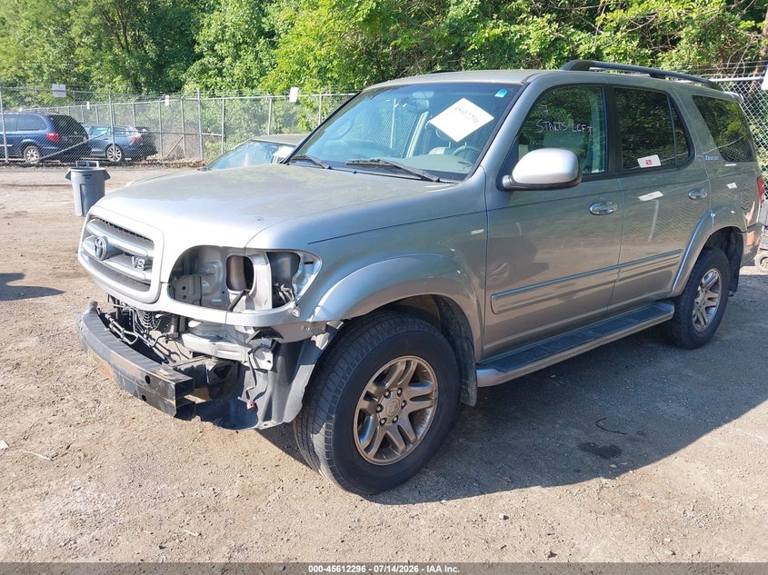 2004 Toyota Sequoia VIN 5TDBT48A74S228620 IAAI salvage auction — FRONT END, Salvage - Greater Than 75% (Maryland), sold $625 on 2026-07-28 (photo 2)