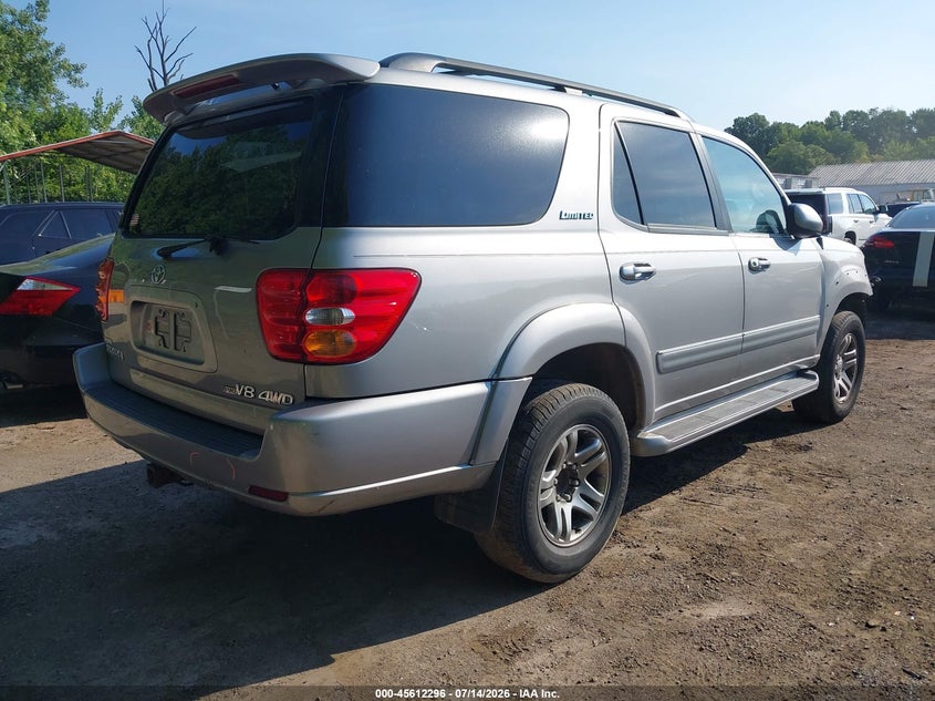 2004 Toyota Sequoia VIN 5TDBT48A74S228620 IAAI salvage auction — FRONT END, Salvage - Greater Than 75% (Maryland), sold $625 on 2026-07-28 (photo 4)