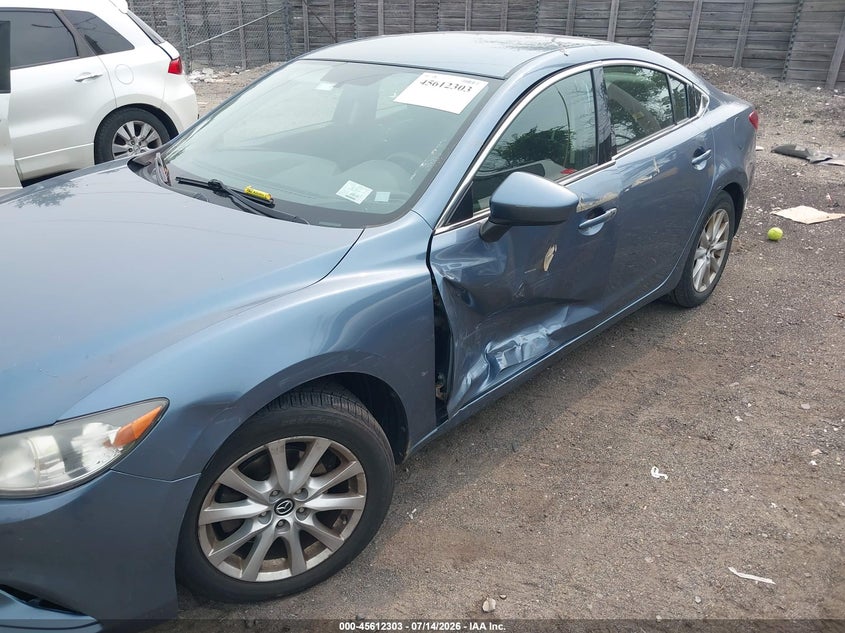 2014 Mazda 6 VIN JM1GJ1U67E1146851 IAAI salvage auction — SIDE, Clear (Massachusetts), sold $675 on 2026-07-17 (photo 6)