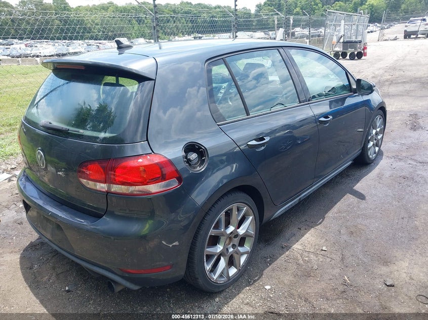 2013 Volkswagen Gti VIN WVWGD7AJ9DW141753 IAAI salvage auction — NORMAL WEAR, Salvage Title, sold $2,075 on 2026-07-16 (photo 4)