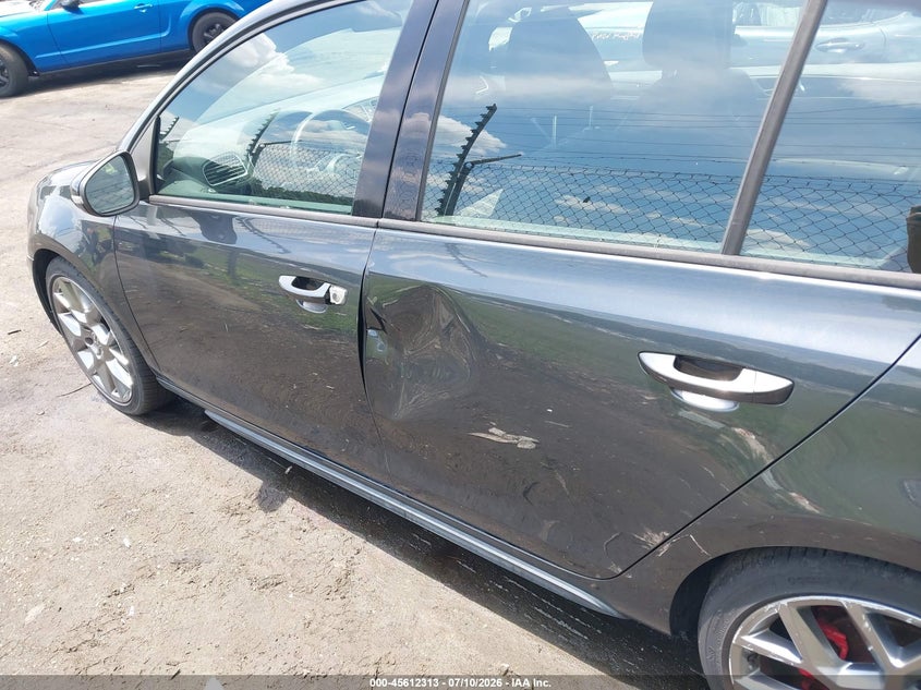 2013 Volkswagen Gti VIN WVWGD7AJ9DW141753 IAAI salvage auction — NORMAL WEAR, Salvage Title, sold $2,075 on 2026-07-16 (photo 6)