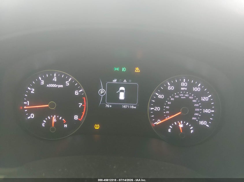 2017 Kia Sportage VIN KNDPN3AC8H7137054 IAAI salvage auction — NORMAL WEAR, Original (Texas), sold $3,450 on 2026-07-17 (photo 7)