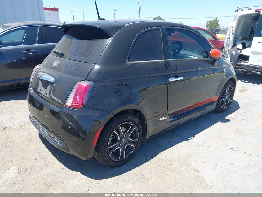 2014 Fiat 500 VIN 3C3CFFGE1ET189580 IAAI salvage auction — LEFT FRONT, Salvage Title, sold $225 on 2026-07-30 (photo 4)