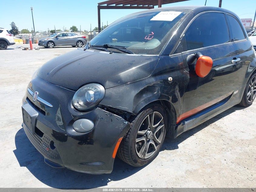 2014 Fiat 500 VIN 3C3CFFGE1ET189580 IAAI salvage auction — LEFT FRONT, Salvage Title, sold $225 on 2026-07-30 (photo 6)