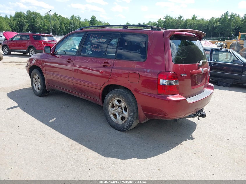 2004 Toyota Highlander VIN JTEGD21A740078928 IAAI salvage auction — NORMAL WEAR, Original (Maine), sold $25 on 2026-07-30 (photo 3)