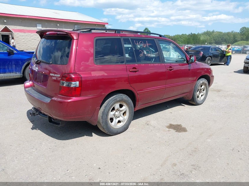 2004 Toyota Highlander VIN JTEGD21A740078928 IAAI salvage auction — NORMAL WEAR, Original (Maine), sold $25 on 2026-07-30 (photo 4)