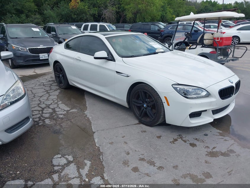 2013 BMW 6er VIN WBAYM9C53DDW20288 IAAI salvage auction — NORMAL WEAR, Original (Texas), sold $3,375 on 2026-07-26 (photo 1)