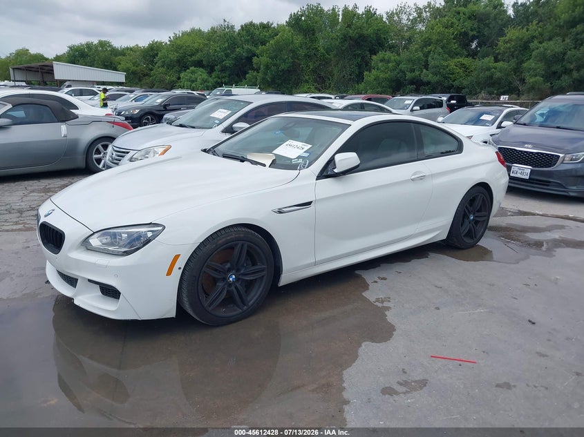 2013 BMW 6er VIN WBAYM9C53DDW20288 IAAI salvage auction — NORMAL WEAR, Original (Texas), sold $3,375 on 2026-07-26 (photo 2)