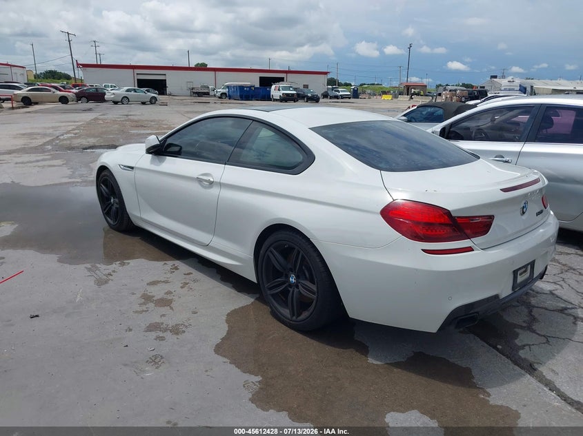 2013 BMW 6er VIN WBAYM9C53DDW20288 IAAI salvage auction — NORMAL WEAR, Original (Texas), sold $3,375 on 2026-07-27 (photo 3)