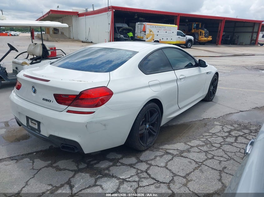 2013 BMW 6er VIN WBAYM9C53DDW20288 IAAI salvage auction — NORMAL WEAR, Original (Texas), sold $3,375 on 2026-07-27 (photo 4)