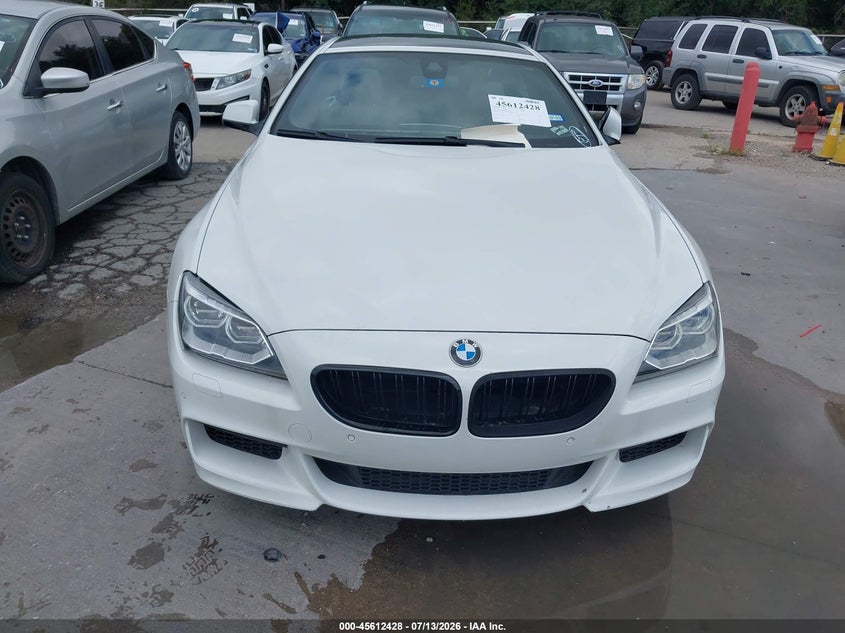 2013 BMW 6er VIN WBAYM9C53DDW20288 IAAI salvage auction — NORMAL WEAR, Original (Texas), sold $3,375 on 2026-07-27 (photo 6)