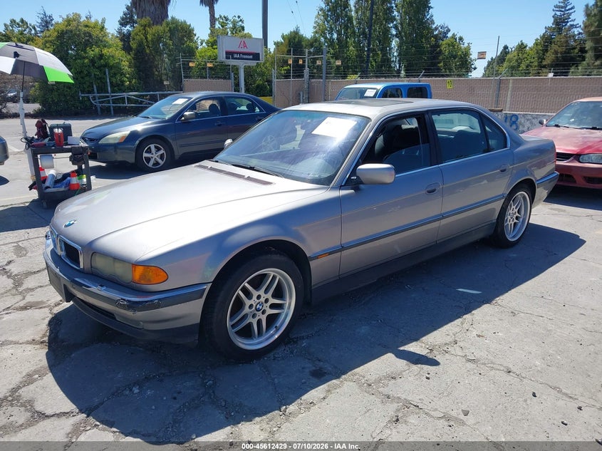 1999 BMW 7 series VIN WBAGH8335XDP04870 IAAI salvage auction — NORMAL WEAR, Clear - Dealer Only (California), sold $100 on 2026-07-29 (photo 2)