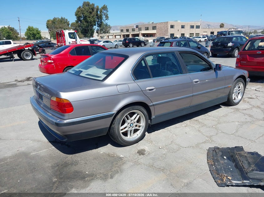 1999 BMW 7 series VIN WBAGH8335XDP04870 IAAI salvage auction — NORMAL WEAR, Clear - Dealer Only (California), sold $100 on 2026-07-29 (photo 4)