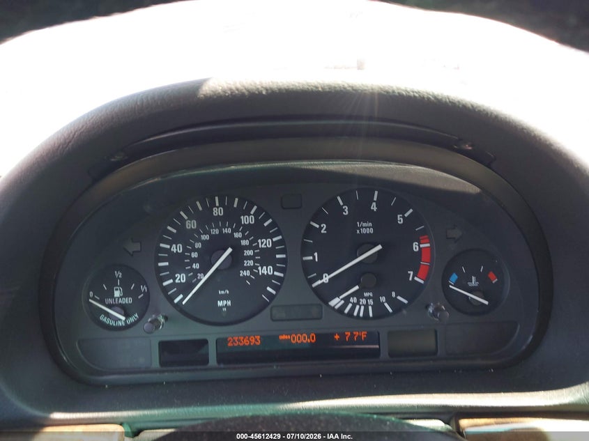 1999 BMW 7 series VIN WBAGH8335XDP04870 IAAI salvage auction — NORMAL WEAR, Clear - Dealer Only (California), sold $100 on 2026-07-29 (photo 7)