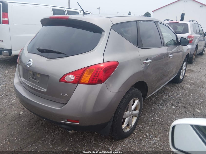 2010 Nissan Murano VIN JN8AZ1MW2AW116138 IAAI salvage auction — NORMAL WEAR, Clear (Pennsylvania), sold $300 on 2026-07-29 (photo 4)