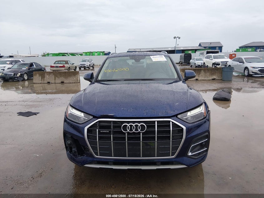 2021 Audi Q5 VIN WA1AAAFY4M2110879 IAAI salvage auction — FRONT END, Salvage (Texas), sold $9,900 on 2026-07-29 (photo 6)