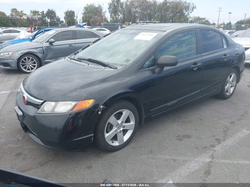 2007 Honda Civic VIN JHMFA16887S004045 IAAI salvage auction — RIGHT FRONT, Salvage (California), sold $750 on 2026-07-30 (photo 2)