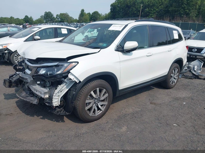 2020 Honda Pilot VIN 5FNYF6H55LB017841 IAAI salvage auction — FRONT END, Salvage (Pennsylvania), sold $5,400 on 2026-07-19 (photo 2)
