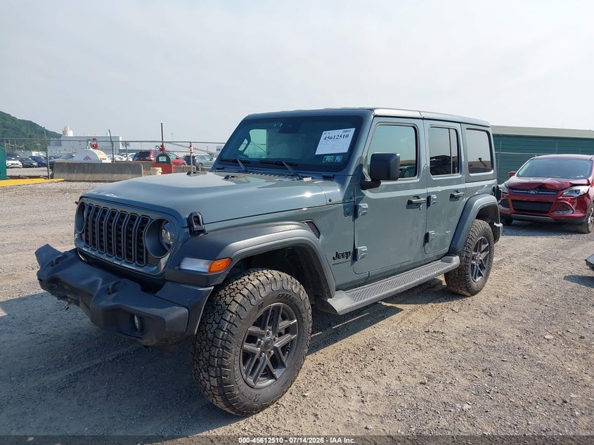2025 Jeep Wrangler / VIN 1C4PJXDG5SW659106 IAAI salvage auction — FRONT END, Salvage (Pennsylvania), sold $15,700 on 2026-07-31 (photo 2)