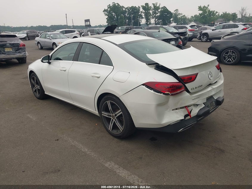 2020 Mercedes-benz Cla-klasse VIN WDD5J4HB8LN067779 IAAI salvage auction — REAR END, Salvage (New Jersey), sold $13,000 on 2026-08-10 (photo 3)
