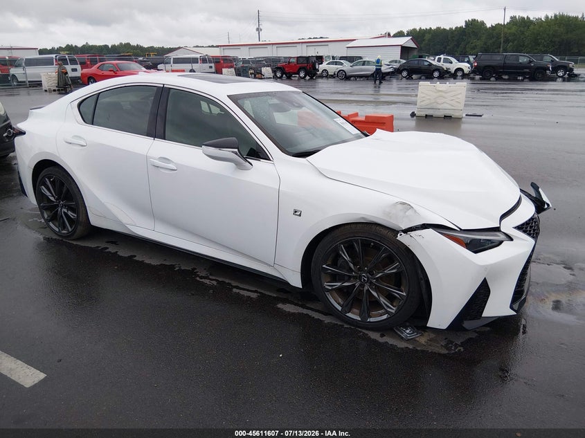 2022 Lexus Is VIN JTHGZ1B23N5055981 IAAI salvage auction — LEFT FRONT, Wait Title, sold $12,200 on 2026-10-14 (photo 1)