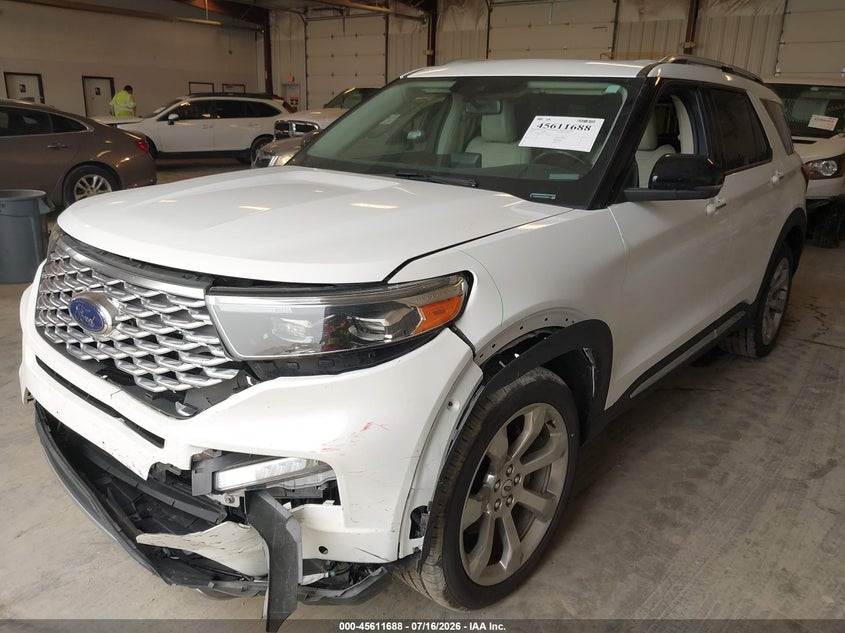 2020 Ford Explorer VIN 1FM5K8HC5LGC98291 IAAI salvage auction — FRONT END, Clear (Michigan), sold $7,700 on 2026-09-01 (photo 2)