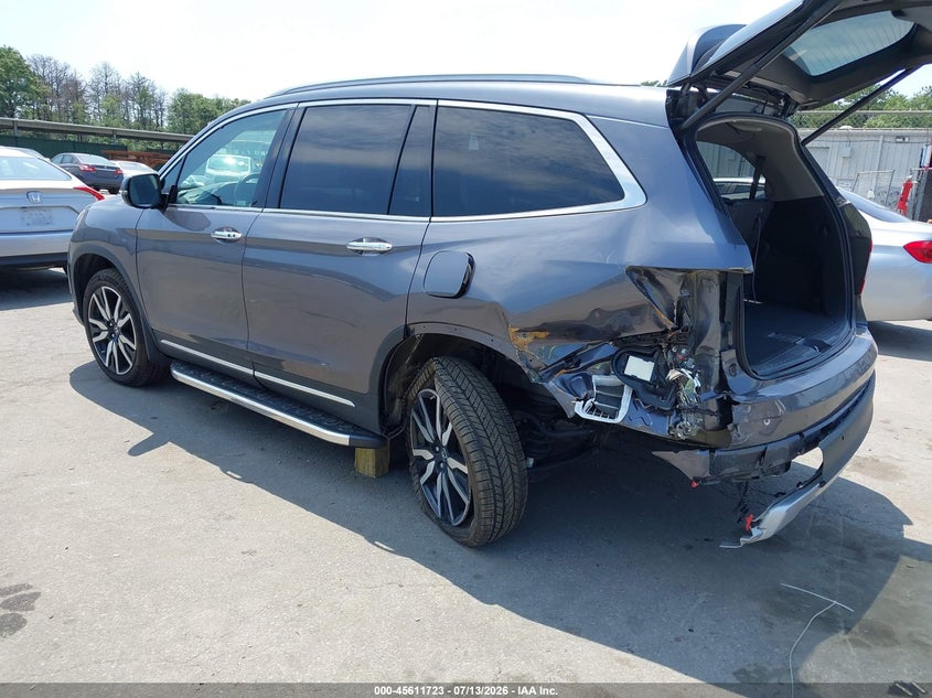 2021 Honda Pilot VIN 5FNYF6H68MB081768 IAAI salvage auction — REAR END, Salvage Title, sold $8,000 on 2026-08-17 (photo 3)
