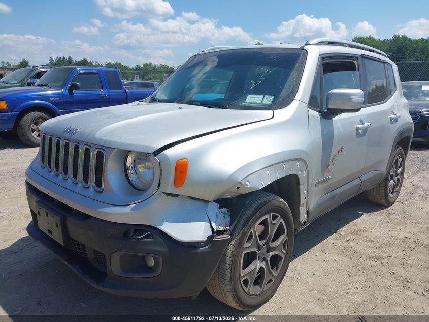 2016 Jeep Renegade VIN ZACCJBDT8GPD04613 IAAI salvage auction — LEFT FRONT, Mv-907A (New York), sold $1,700 on 2026-08-20 (photo 2)