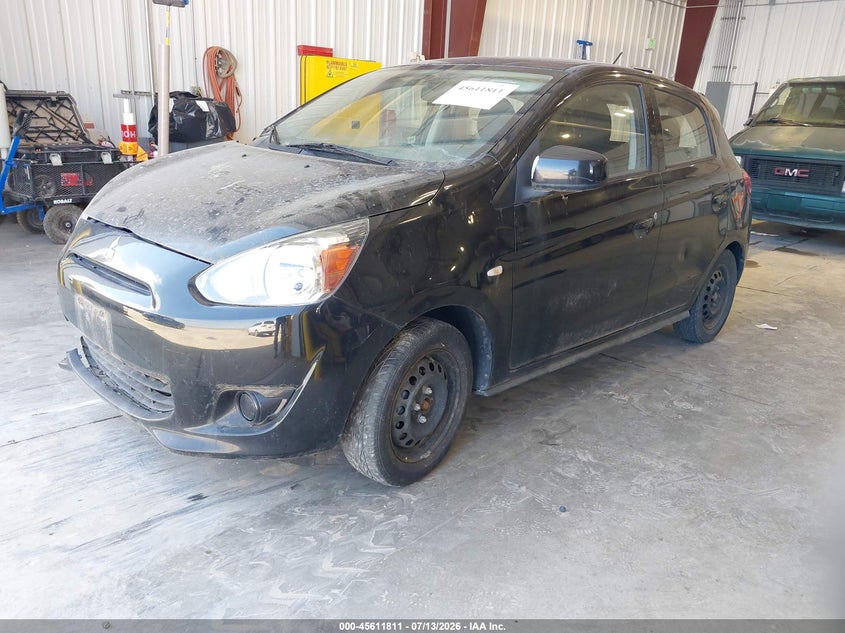 2015 Mitsubishi Mirage VIN ML32A3HJ8FH047262 IAAI salvage auction — NORMAL WEAR, Clear (Utah), sold $75 on 2026-07-20 (photo 2)
