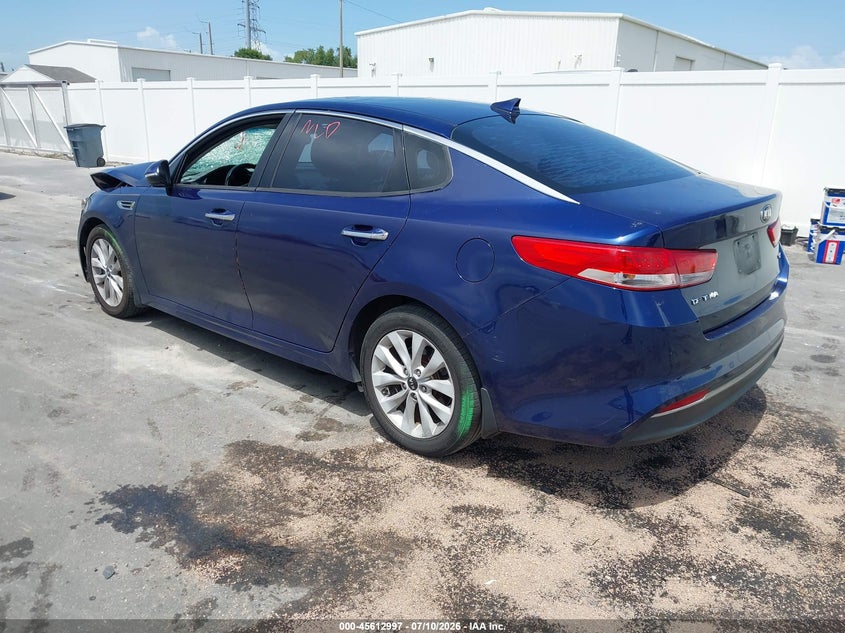 2016 Kia Optima VIN 5XXGU4L32GG118852 IAAI salvage auction — FRONT END, Salvage Title, sold $750 on 2026-07-29 (photo 3)