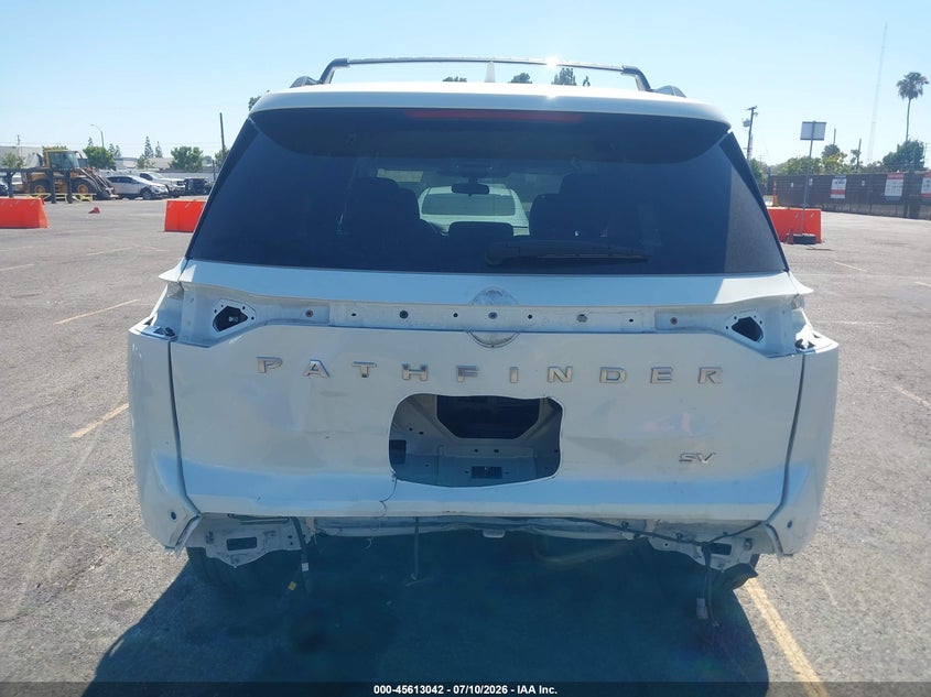 2023 Nissan Pathfinder VIN 5N1DR3BA5PC213898 IAAI salvage auction — REAR END, Salvage Title, sold $6,800 on 2026-07-29 (photo 6)