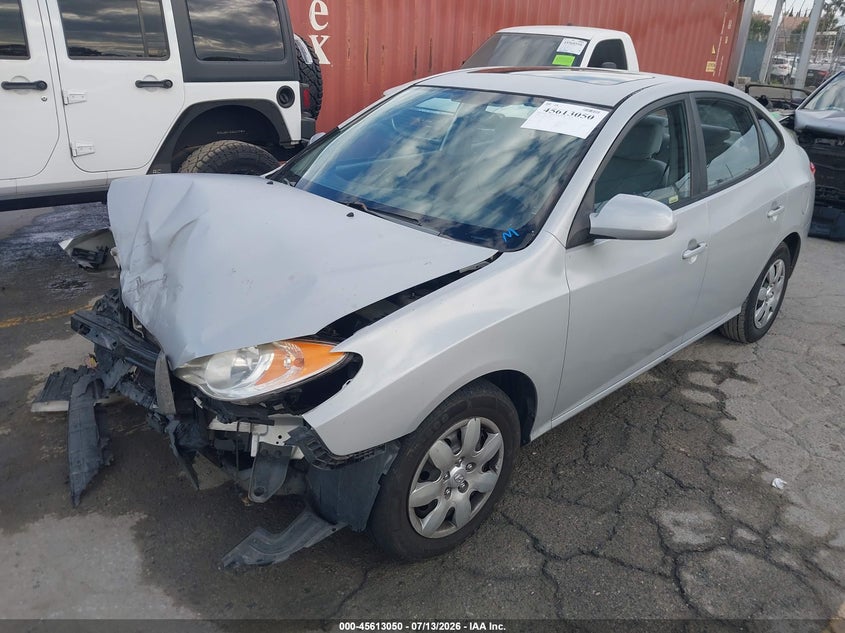 2008 Hyundai Elantra VIN KMHDU46D08U393165 IAAI salvage auction — FRONT END, Salvage (California), sold $250 on 2026-07-19 (photo 2)