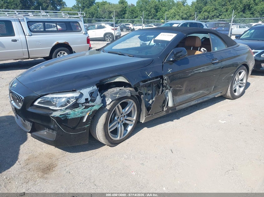 2017 BMW 6er VIN WBA6F3C5XHD994725 IAAI salvage auction — LEFT SIDE, Salvage (Iowa), sold $9,200 on 2026-08-10 (photo 2)