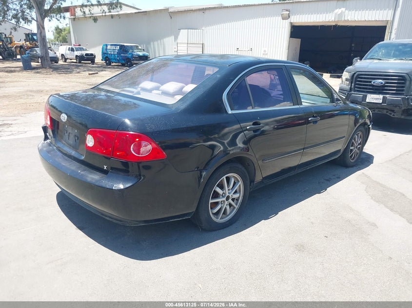 2008 Kia Optima VIN KNAGE123X85177177 IAAI salvage auction — NORMAL WEAR, Clear - Dealer Only (California), sold $275 on 2026-07-28 (photo 4)