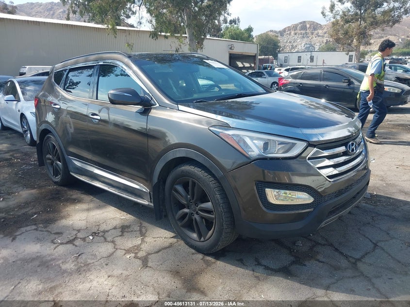 2014 Hyundai Santa fe VIN 5XYZW3LA6EG196412 IAAI salvage auction — FRONT END, Salvage (California), sold $1,950 on 2026-07-28 (photo 1)
