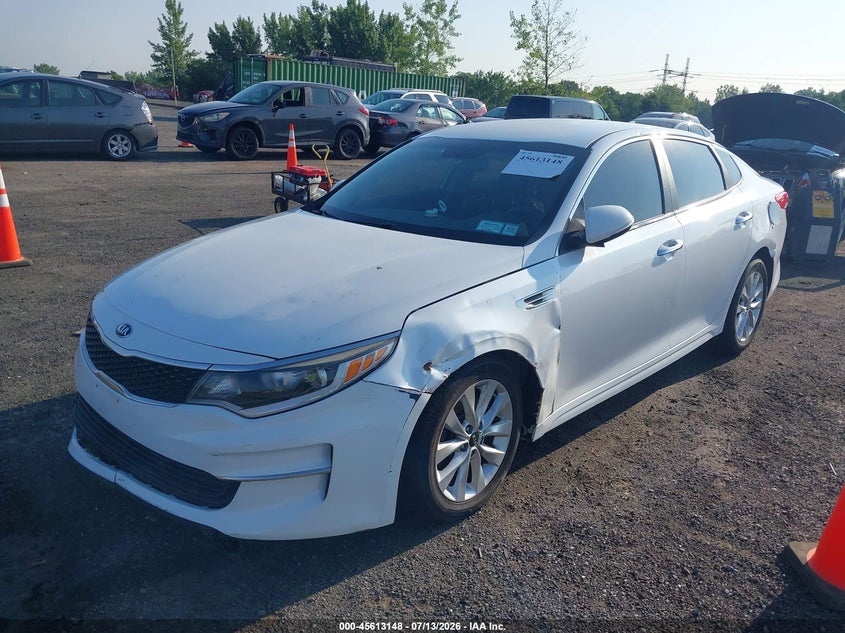 2016 Kia Optima VIN 5XXGT4L33GG061693 IAAI salvage auction — NORMAL WEAR, Clear (New York), sold $1,175 on 2026-08-01 (photo 2)