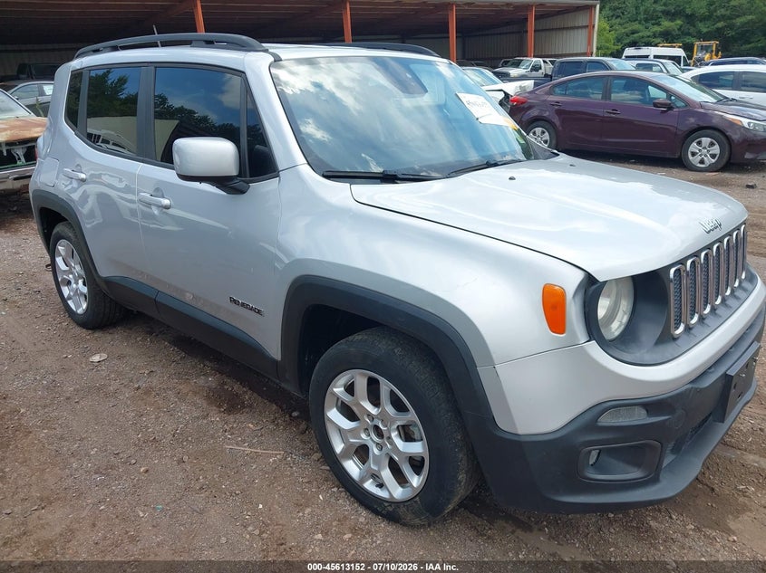 2018 Jeep Renegade VIN ZACCJABB7JPJ20983 IAAI salvage auction — RIGHT REAR, Salvage Title, sold $1,100 on 2026-07-15 (photo 1)
