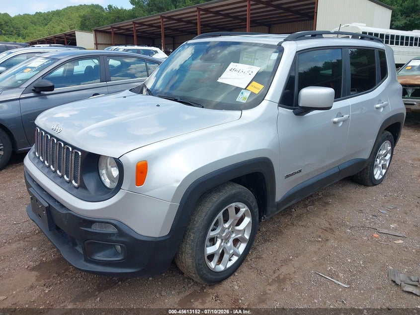 2018 Jeep Renegade VIN ZACCJABB7JPJ20983 IAAI salvage auction — RIGHT REAR, Salvage Title, sold $1,100 on 2026-07-15 (photo 2)