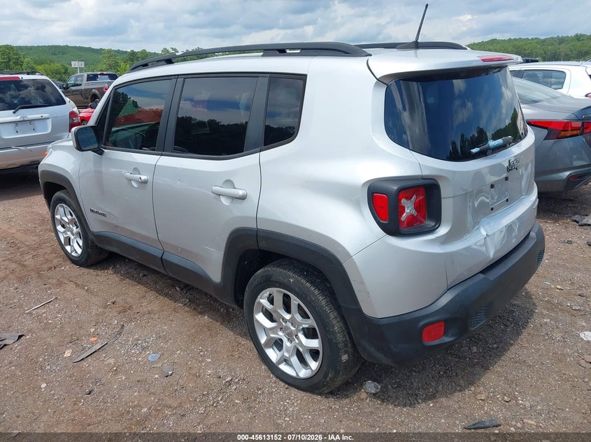 2018 Jeep Renegade VIN ZACCJABB7JPJ20983 IAAI salvage auction — RIGHT REAR, Salvage Title, sold $1,100 on 2026-07-15 (photo 3)