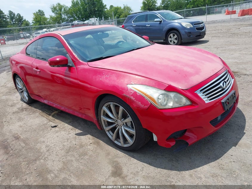 2008 Infiniti G37 VIN JNKCV64E08M123520 IAAI salvage auction — NORMAL WEAR, Clear (Virginia), sold $375 on 2026-07-31 (photo 1)