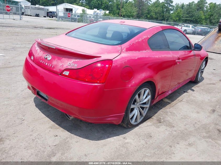 2008 Infiniti G37 VIN JNKCV64E08M123520 IAAI salvage auction — NORMAL WEAR, Clear (Virginia), sold $375 on 2026-07-31 (photo 4)