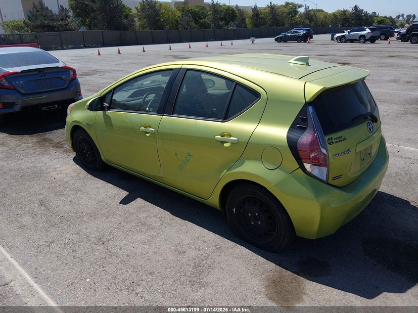 2015 Toyota Prius c VIN JTDKDTB38F1088420 IAAI salvage auction — FRONT END, Salvage (California), sold $500 on 2026-07-29 (photo 3)