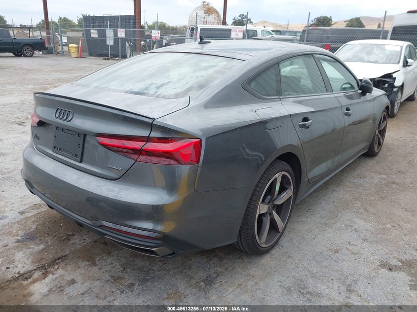 2023 Audi A5 VIN WAUFACF59PA024682 IAAI salvage auction — FRONT END, Salvage (California), sold $11,600 on 2026-07-30 (photo 4)