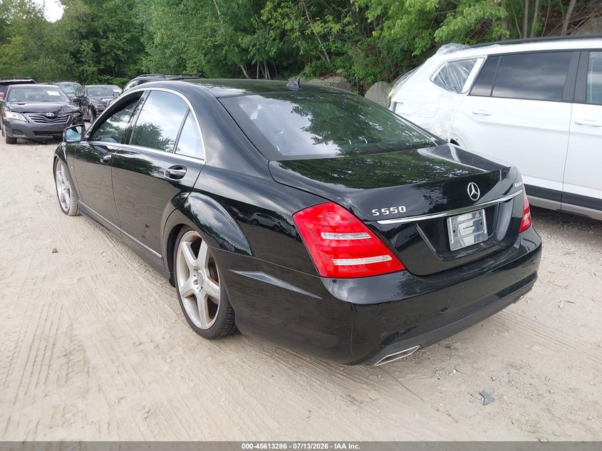 2012 Mercedes-benz S-klasse VIN WDDNG9EB3CA443201 IAAI salvage auction — NORMAL WEAR, Clear (Massachusetts), sold $1,550 on 2026-07-21 (photo 3)