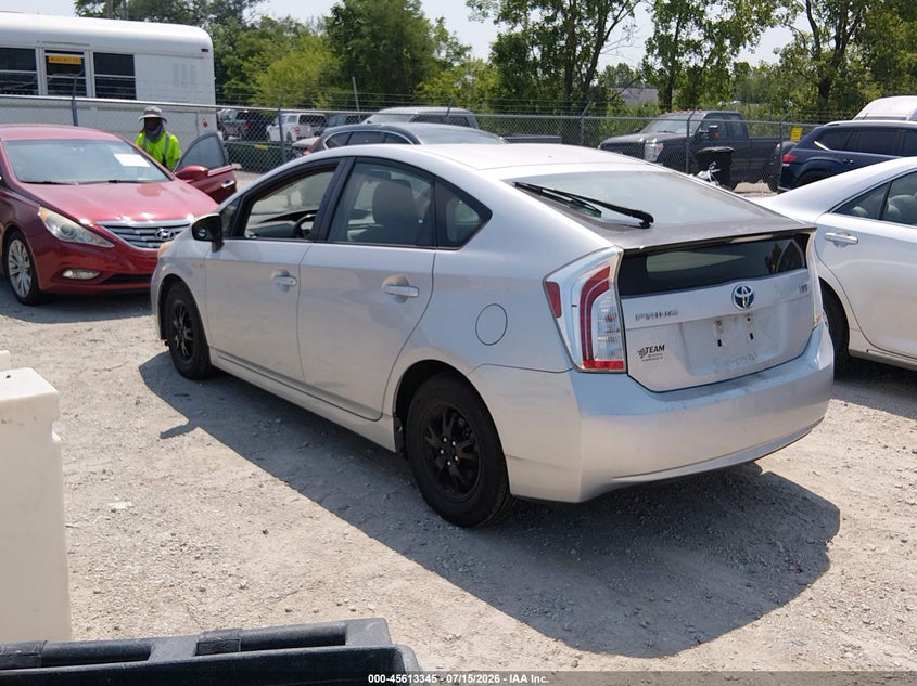 2013 Toyota Prius VIN JTDKN3DU4D5615703 IAAI salvage auction — NORMAL WEAR, Clear, sold $25 on 2026-07-21 (photo 3)