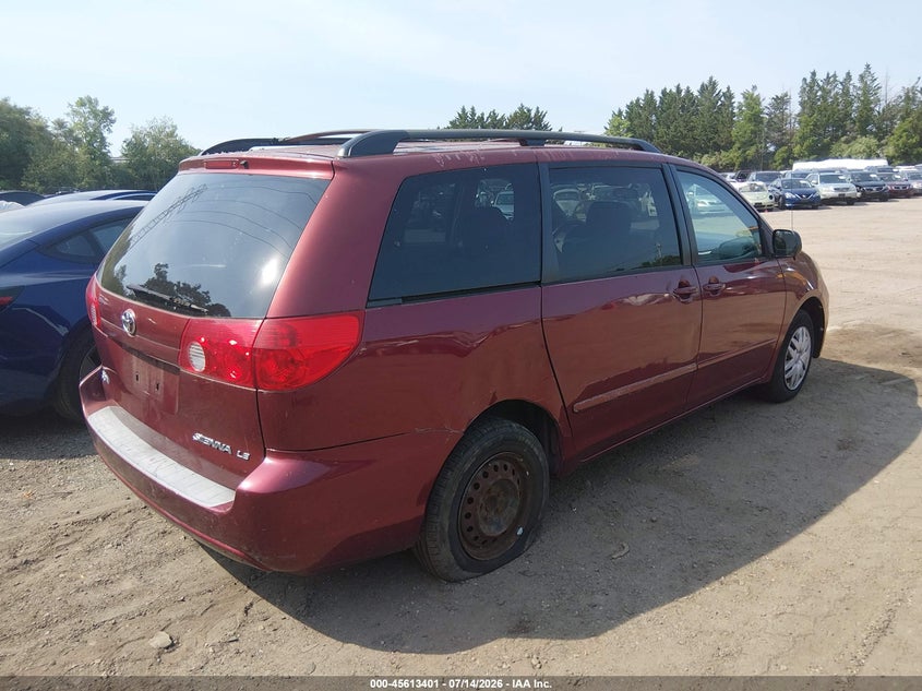 2006 Toyota Sienna VIN 5TDZA23C66S520084 IAAI salvage auction — NORMAL WEAR, Clear (Rhode Island), sold $825 on 2026-07-21 (photo 4)
