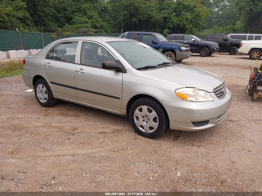 2003 Toyota Corolla VIN JTDBR32E330033734 IAAI salvage auction — NORMAL WEAR, Clear (Maryland), sold $700 on 2026-07-22 (photo 1)
