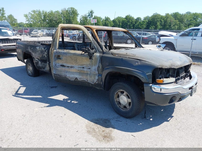 2004 Gmc Sierra 1500 VIN 1GTEK19T44E176139 IAAI salvage auction — INTERIOR BURN, Mv-907A (New York), sold $250 on 2026-07-24 (photo 1)