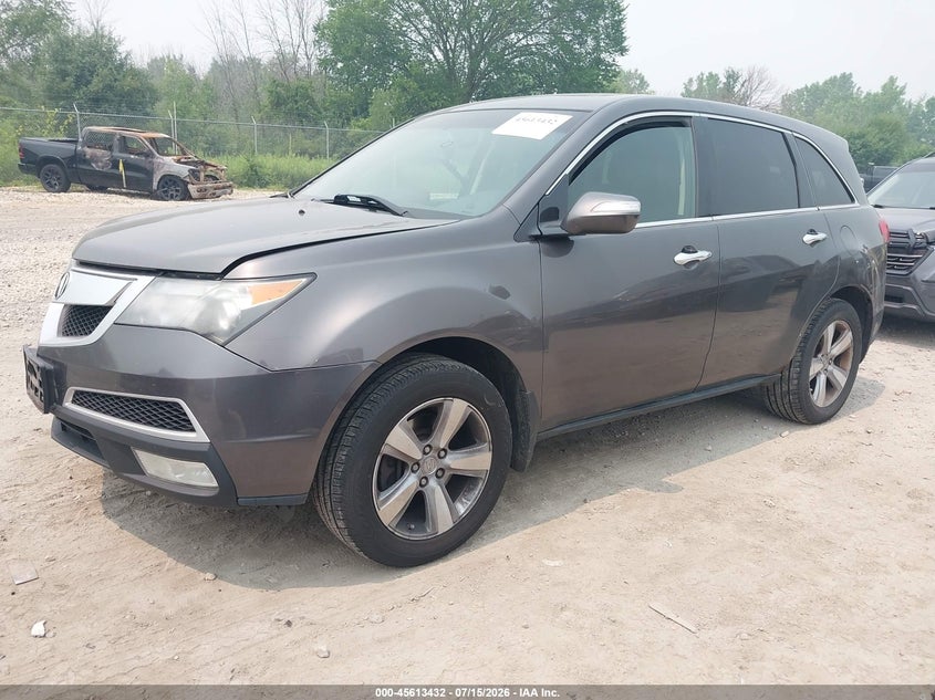 2012 Acura Mdx VIN 2HNYD2H38CH540059 IAAI salvage auction — HAIL, Salvage Title, sold $350 on 2026-08-27 (photo 2)
