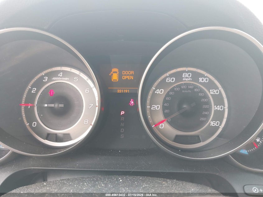 2012 Acura Mdx VIN 2HNYD2H38CH540059 IAAI salvage auction — HAIL, Salvage Title, sold $350 on 2026-08-27 (photo 7)